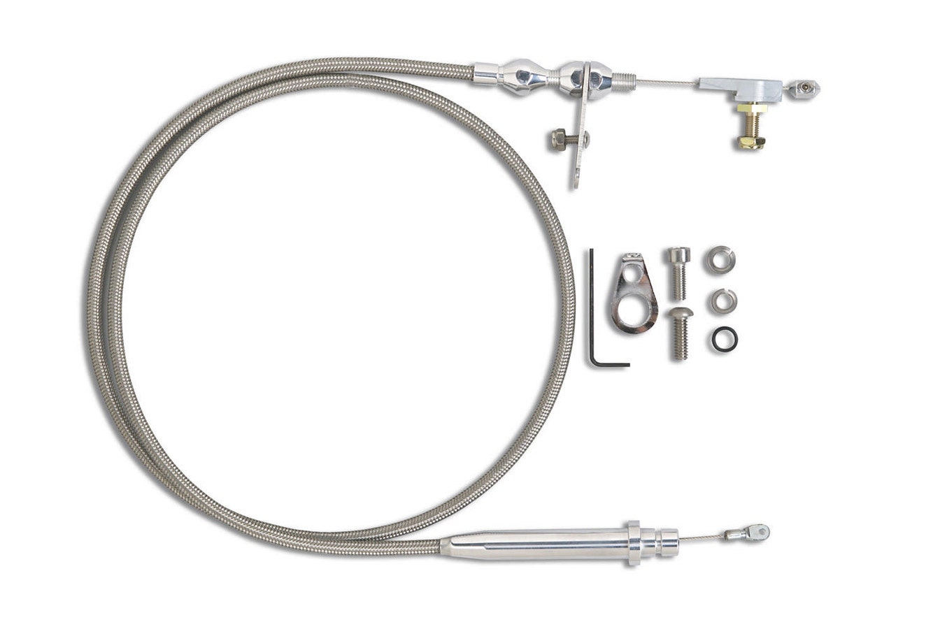 Lokar Kdp-2350Ht Hi-Tech Polished Kickdown Cable For Gm 350 Transmission