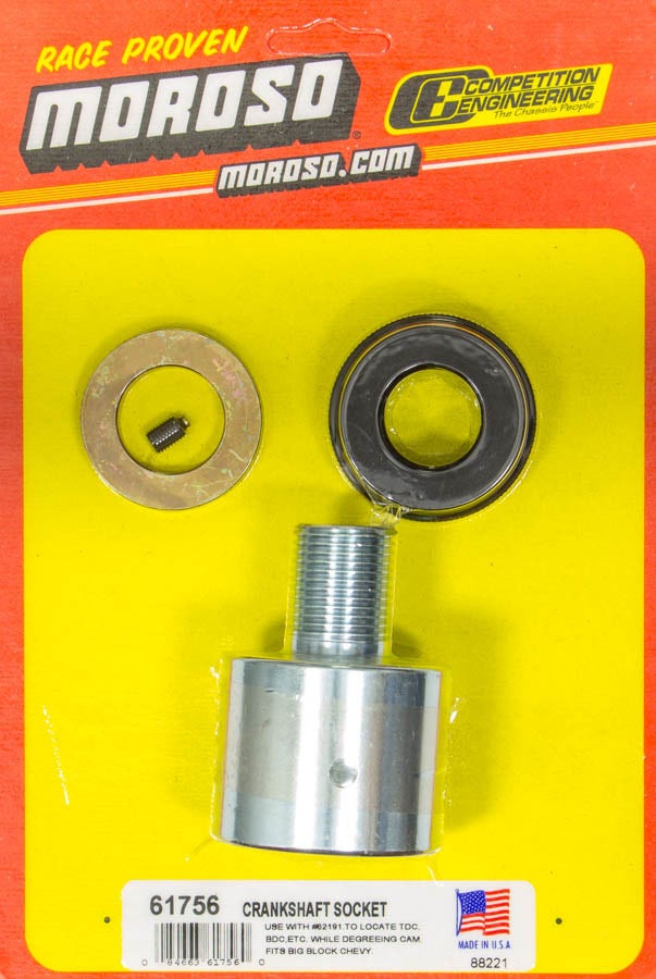 Moroso 61756 Crank Socket For Big Block Chevy Degree Wheel   Crank Socket For