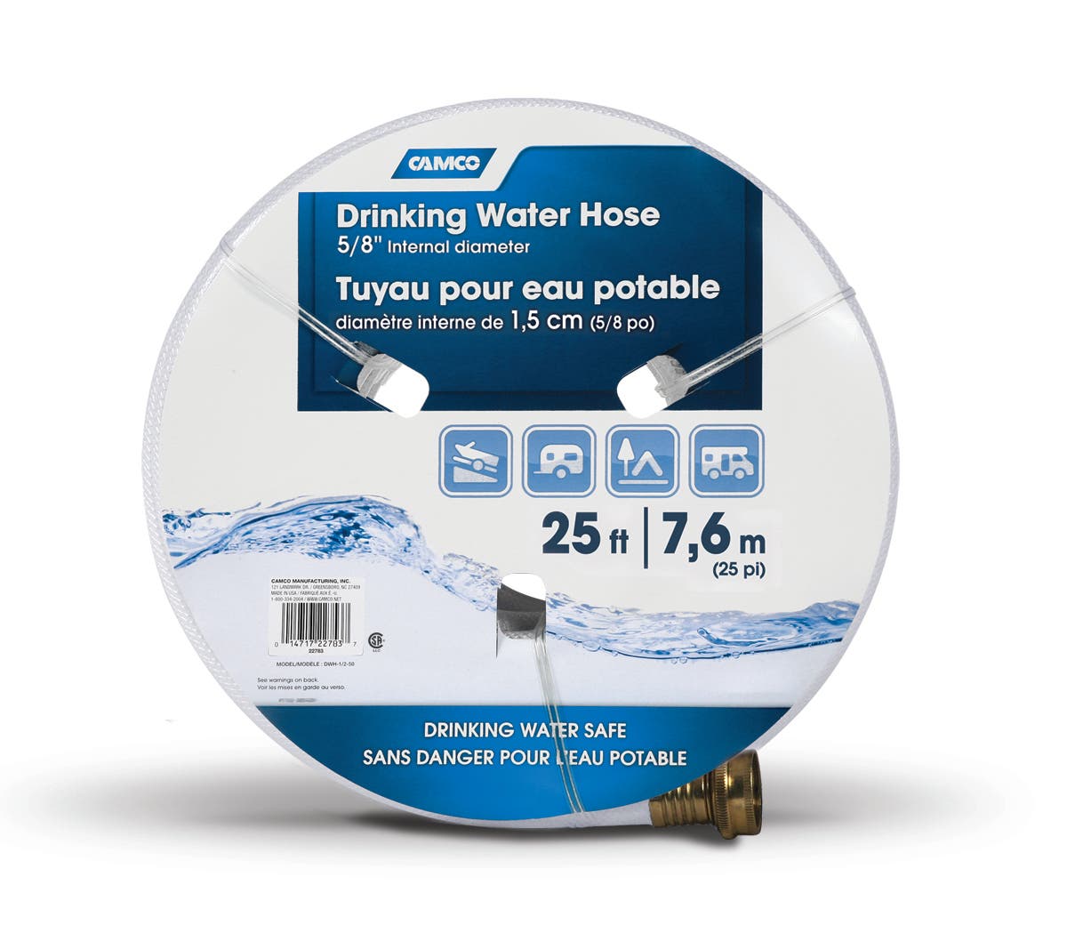 Camco (22783) 25' Tastepure Drinking Water Hose - Lead And Bpa Free, Reinforced