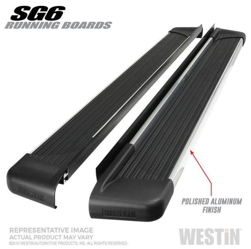 Westin Polished Sg6 Running Boards Polished Aluminum Running Board 68.4 Inches