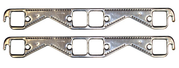 Proform 67921 Aluminum Exhaust Header Gasket With Square Ports For Small Block