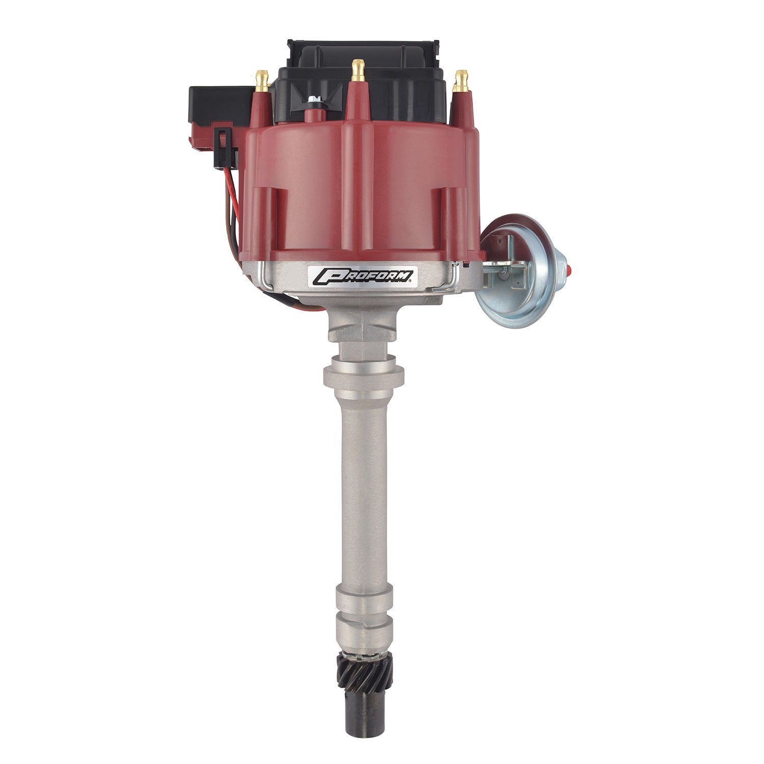 Proform 67080 Vacuum Advance Hei Distributor With Steel Gear And Red Cap For