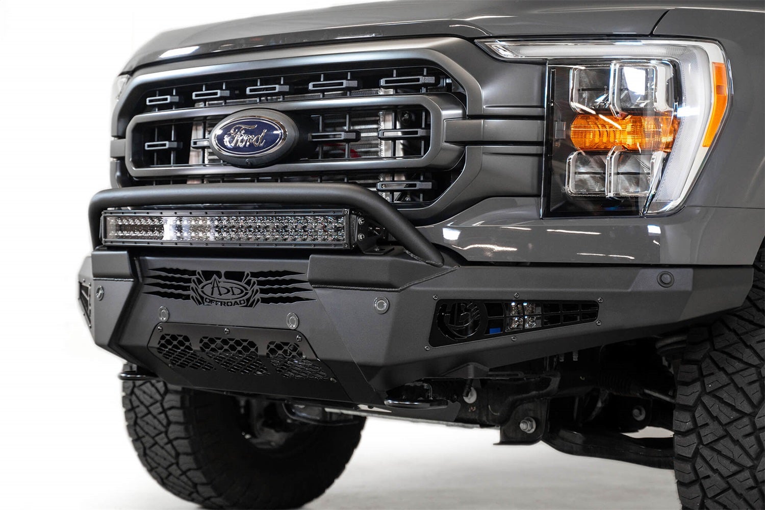 Addictive Desert Designs F190111040103 Honeybadger Front Bumper Fits 21-23 F-150