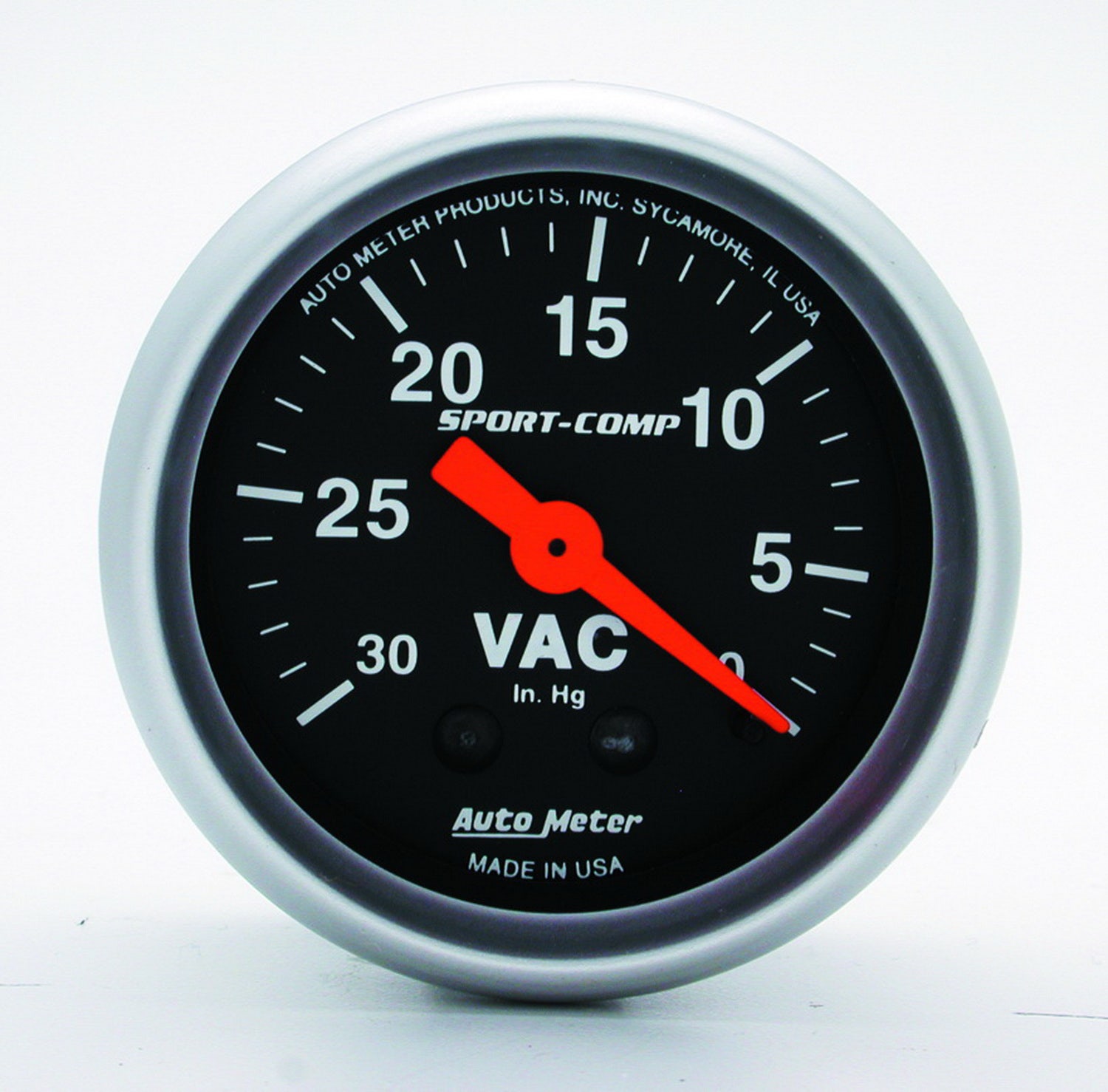 Autometer 3384 Sport-Comp Mechanical Vacuum Gauge Auto Meter Products  Gauge