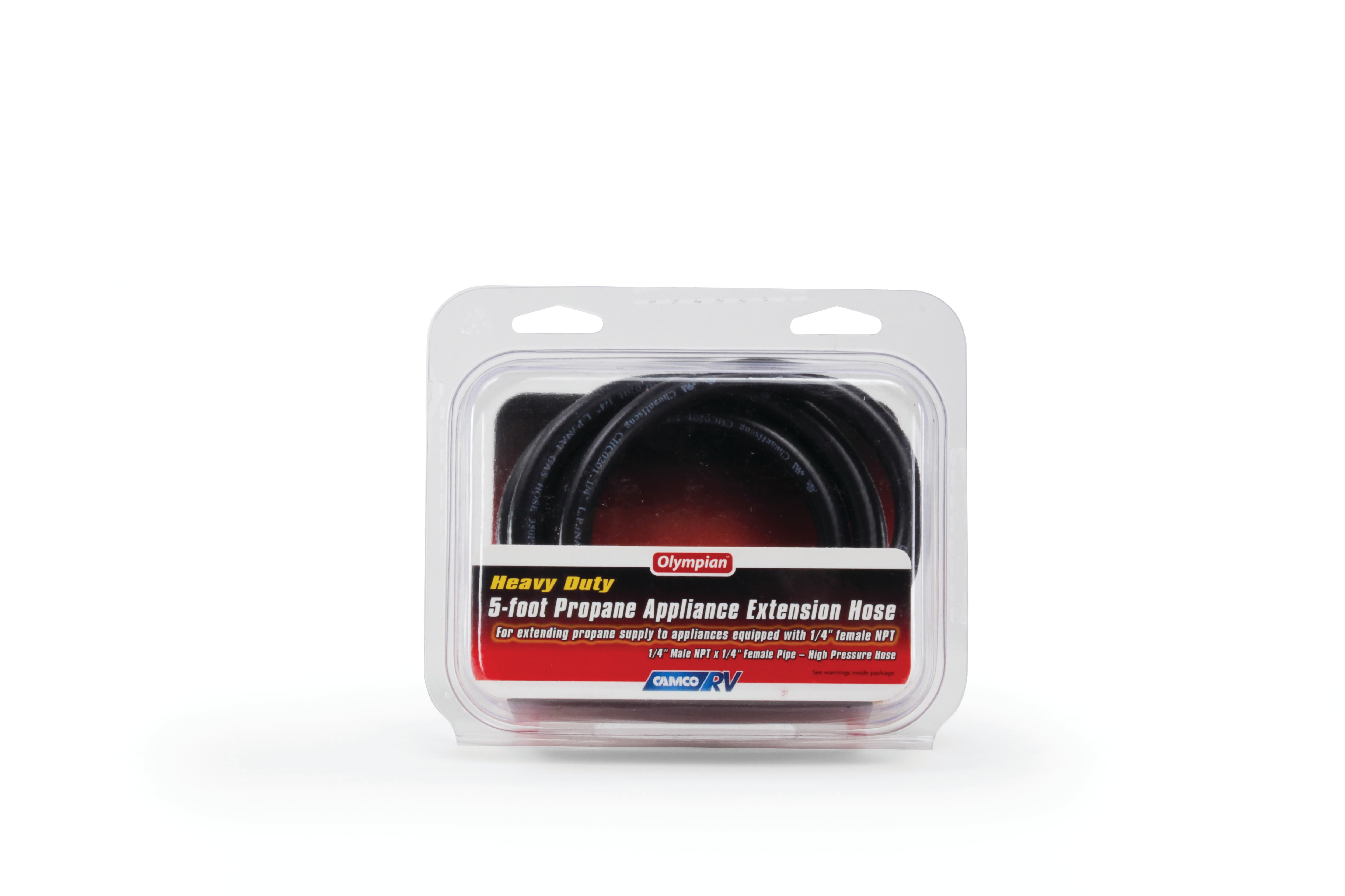 Camco 59883 5' Propane Appliance Extension Hose - 1/4" Male Npt X 1/4" Female