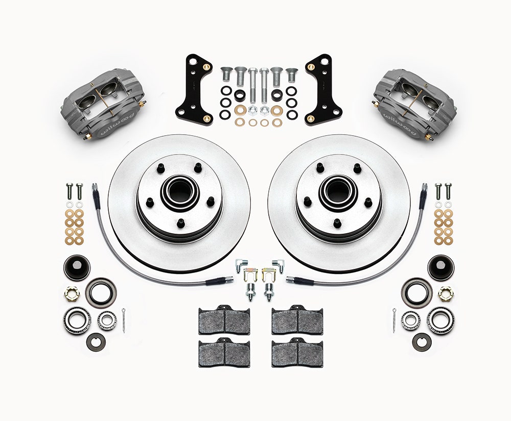 Wilwood Brake System, Dynalite, Front, 4 Piston Caliper, 11 In Iron Rotor,