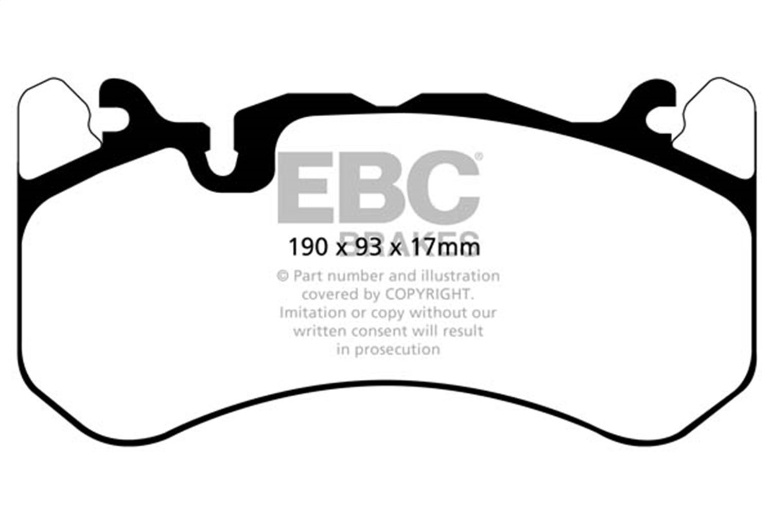 Ebc Brakes Dp32081c Redstuff Ceramic Low Dust Brake Pads Fits 14-18 Rs7