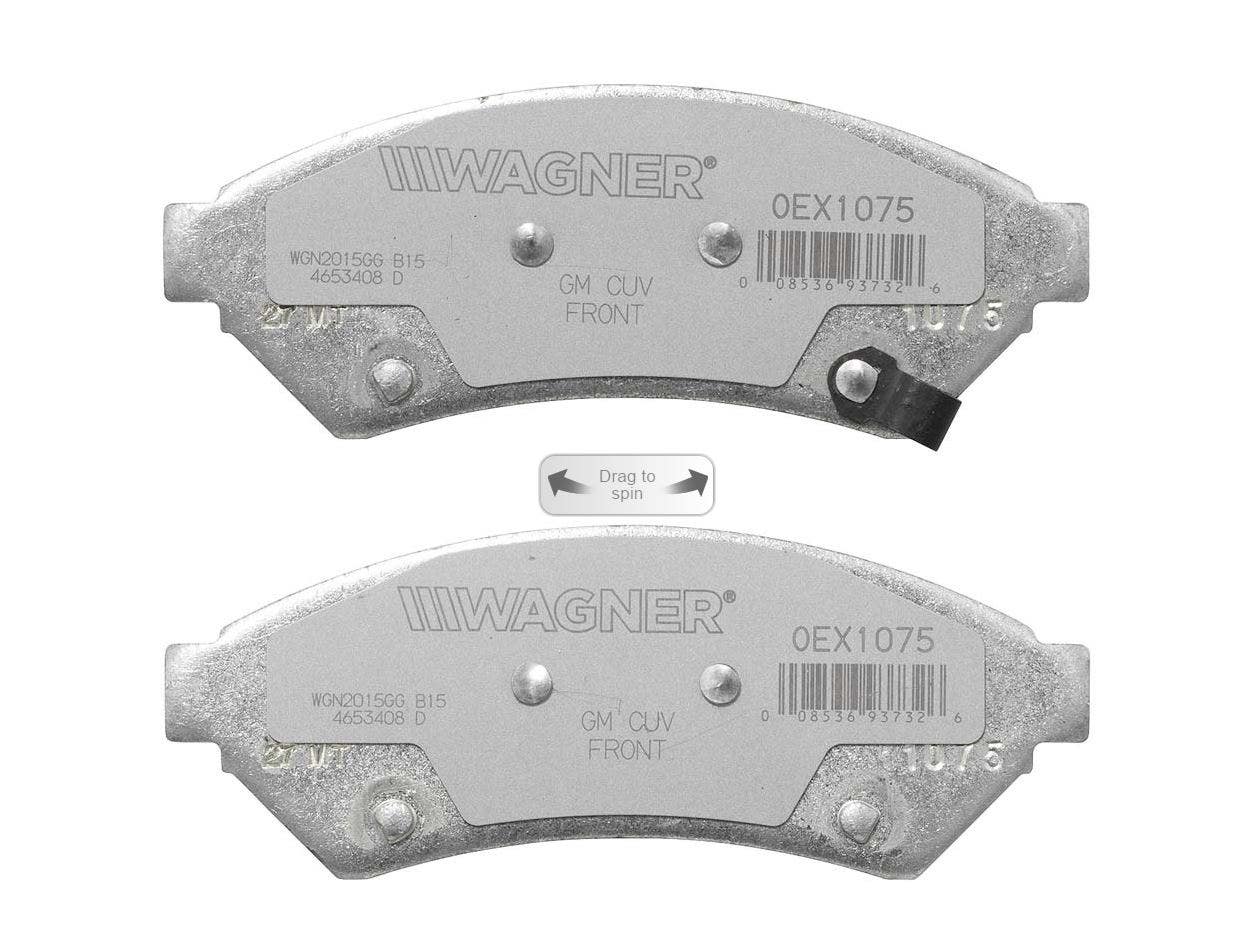Wagner Brake Disc Brake Pad Set P/N:Oex1075 S  Brake Pad Oex; Material - Premium