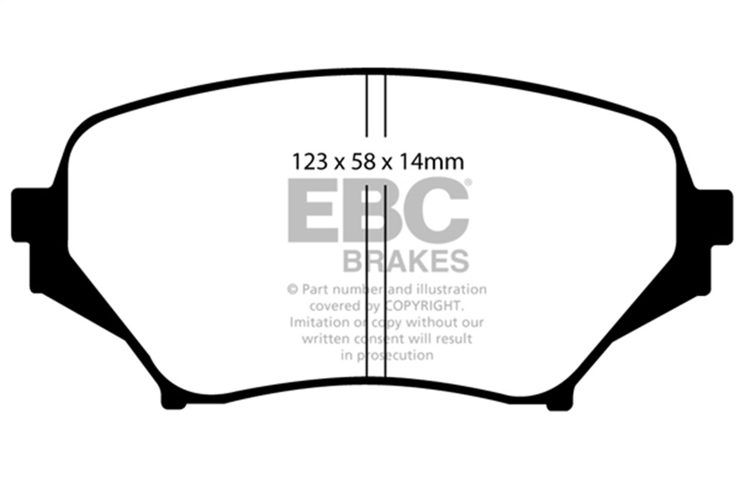 Ebc Brakes Dp41774r Yellowstuff Street And Track Brake Pads Fits Mx-5 Miata