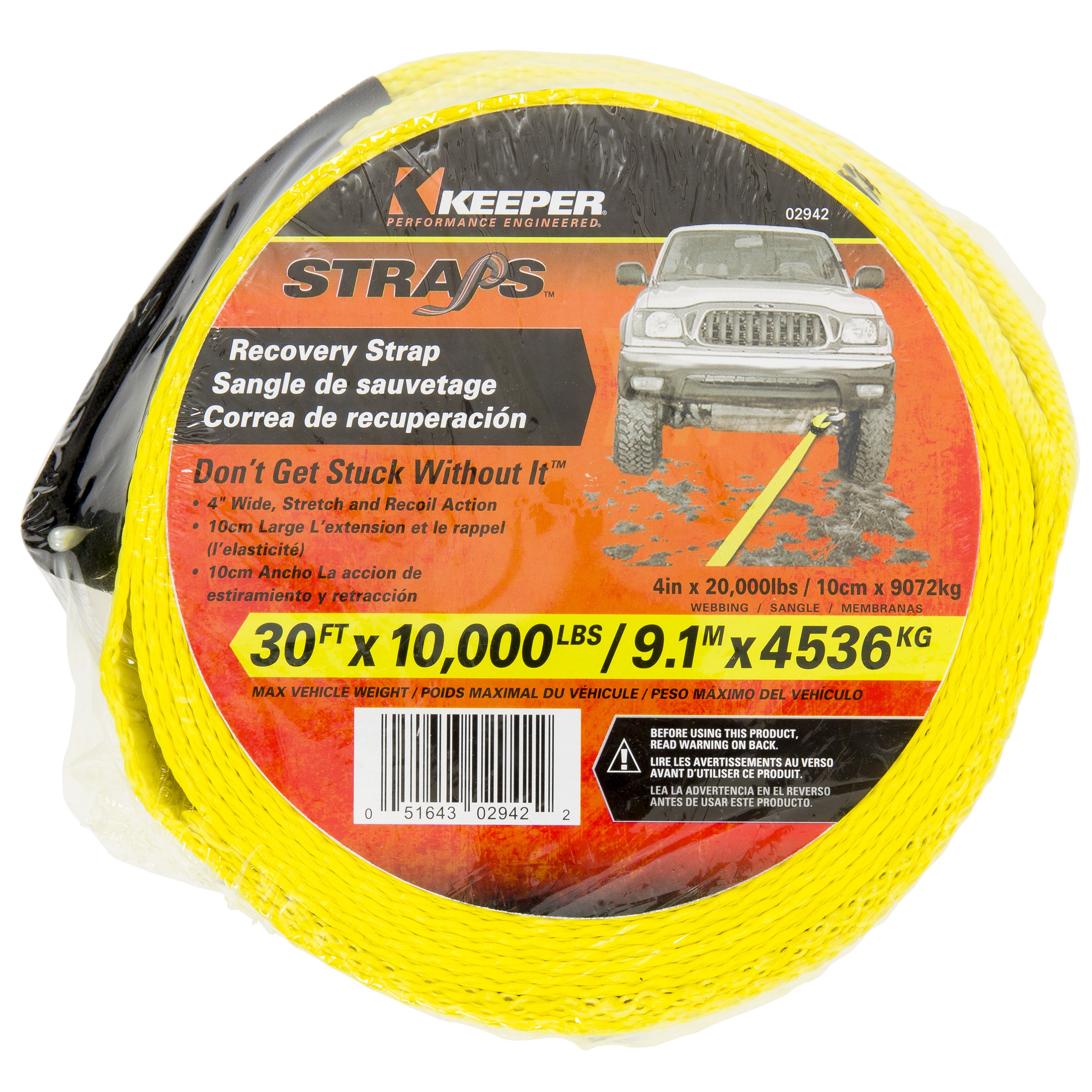 Keeper Recovery Strap And Bow Shackle  Recovery Strap And Bow Shackle