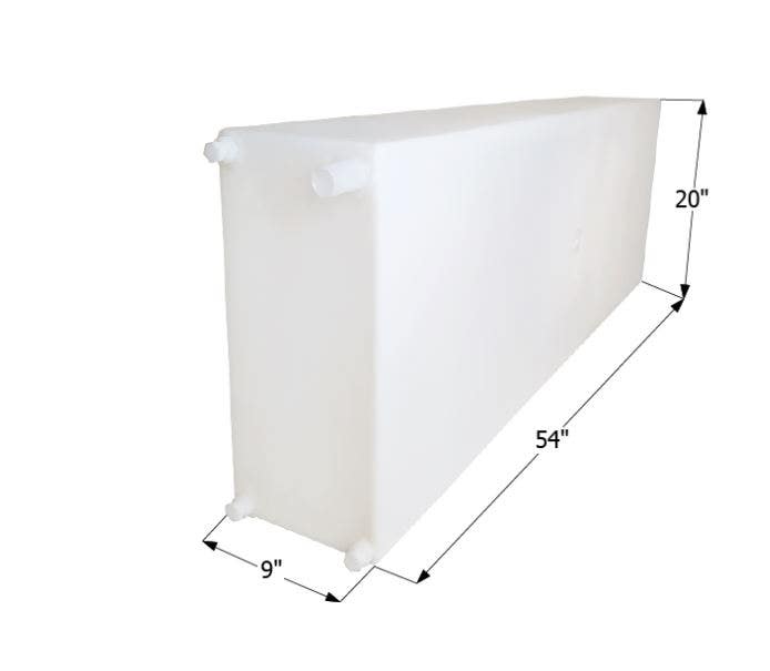 Wt2450 54X20x9 39 Gal With Fittings Wt2450 54X20x9 39 Gal With Fittings