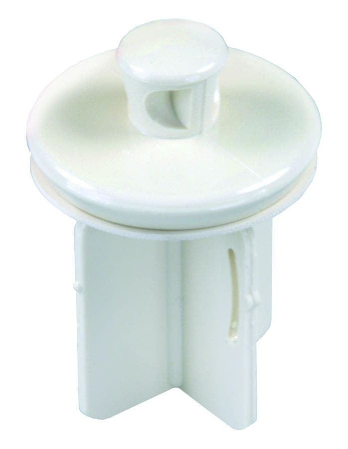 Jr Products 95225 Four-Stem Pop-Up Stopper - Parchment   Sink Drain Stopper;