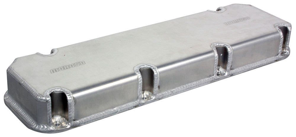 Moroso 68348 2.5" Tall Billet Rail Valve Cover For Big Block Ford   2.5  Tall