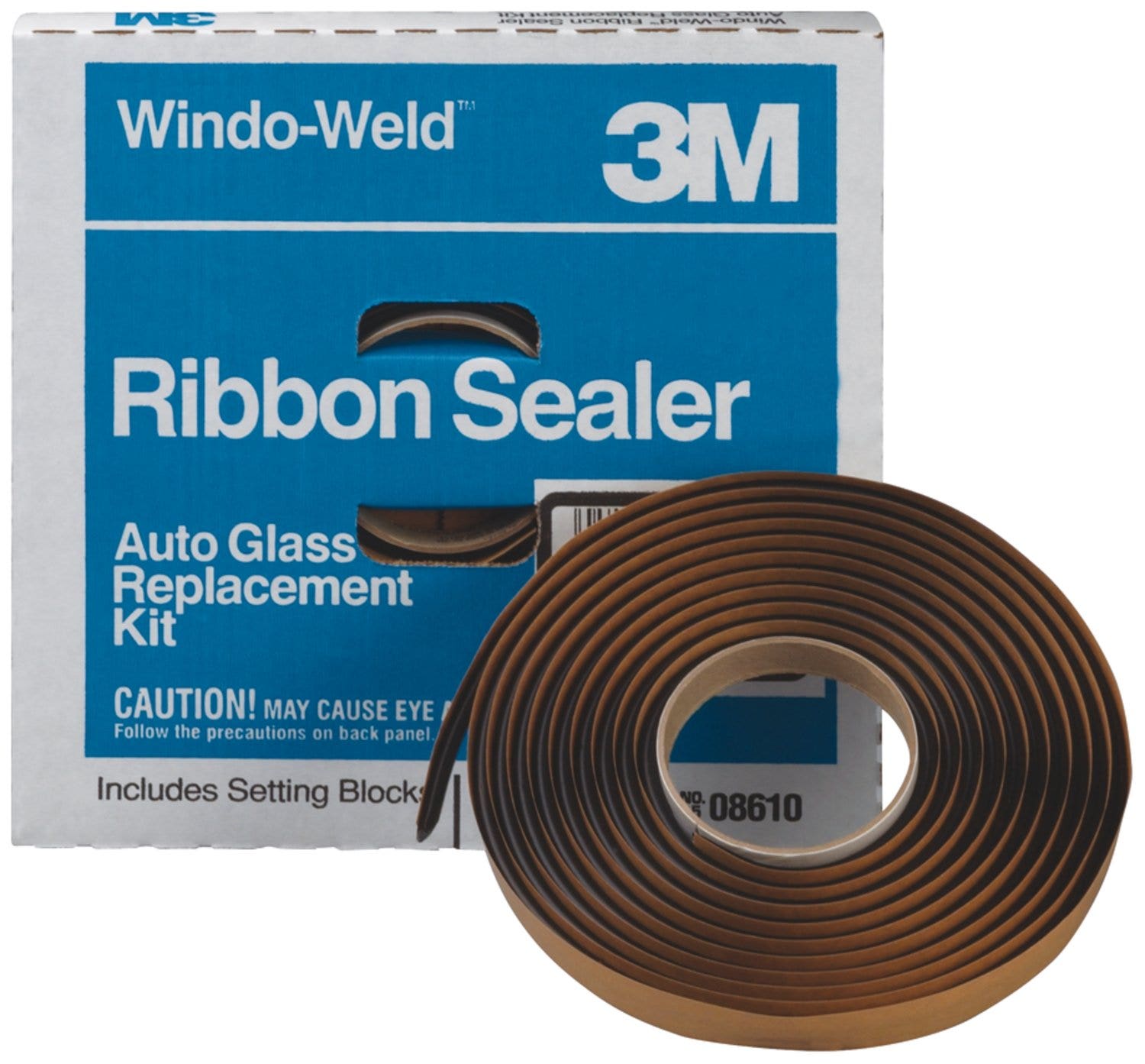 3M(Tm) Windo-Weld(Tm) Round Ribbon Sealer, 08612, 3/8 In X 15 Ft Kit, 12 Per