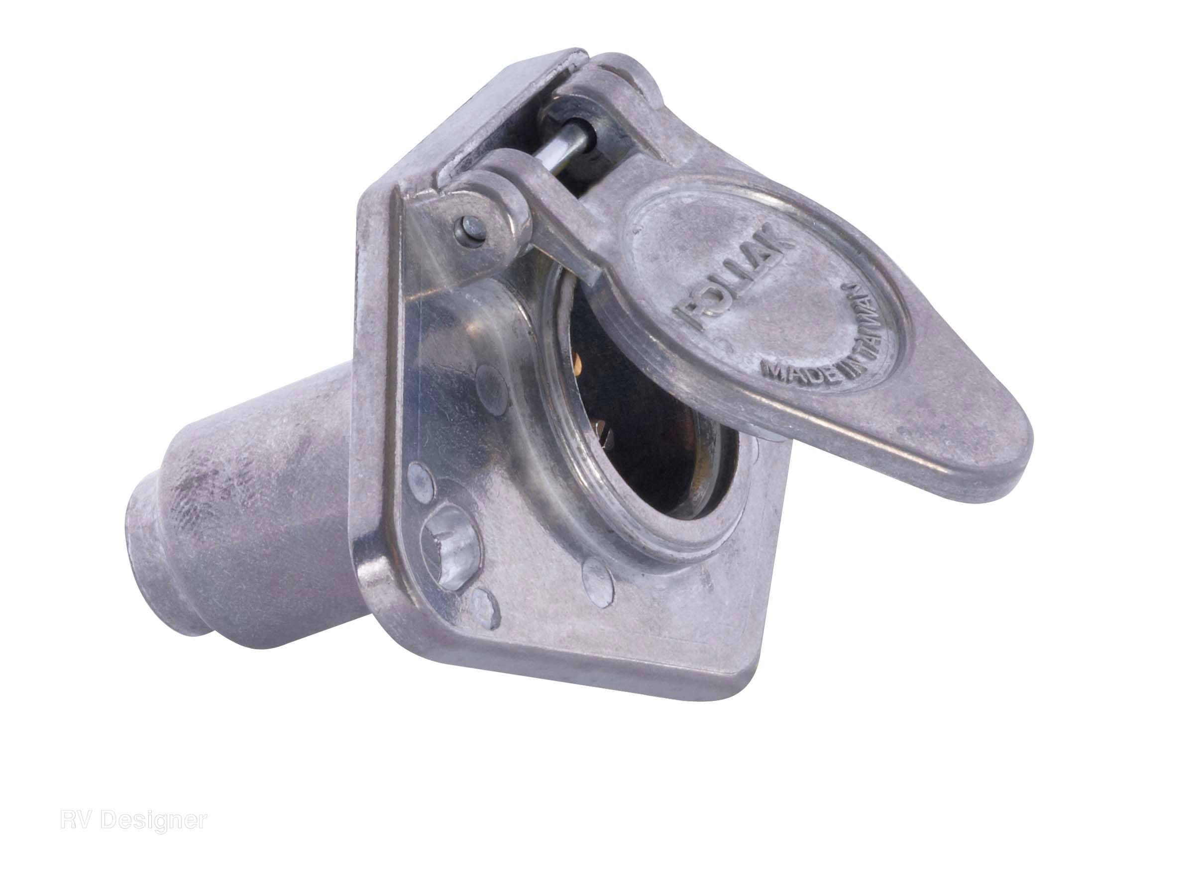 Rv Designer P404, Pollack, 4-Way Socket, Die-Cast Metal   Trailer Wiring