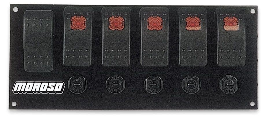 Moroso 74180 Rocker Switch Panel  Performance  Switch Panel; Compatibility -