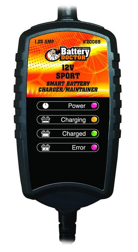 Wirthco 20069 Battery Doctor Black Cec Certified Sport Battery Charger And