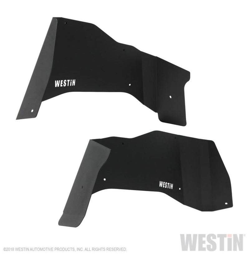 Westin Textured Black Inner Fenders - Rear Wrangler Jl 2018-2019  Textured Black
