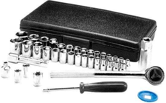 Performance Tool W1173 Sae/Metric 40-Piece Sae And Metric Socket Set, 1/4" &
