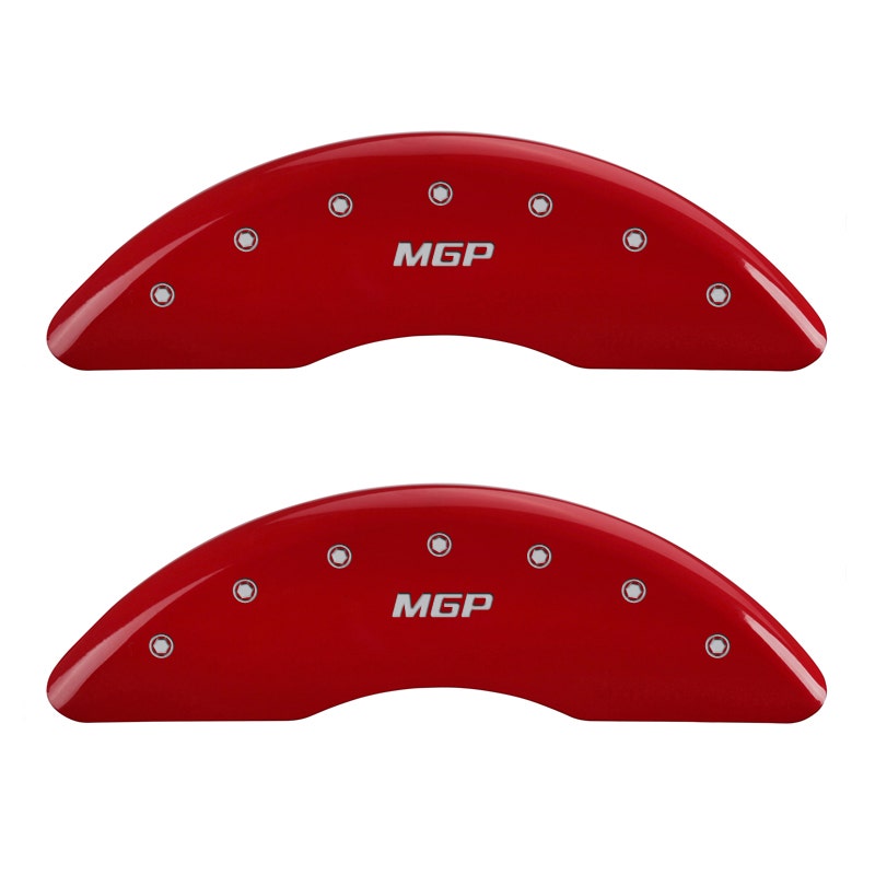 Mgp Caliper Covers 15211Smgprd 'Mgp' Engraved Caliper Cover With Red Powder Coat
