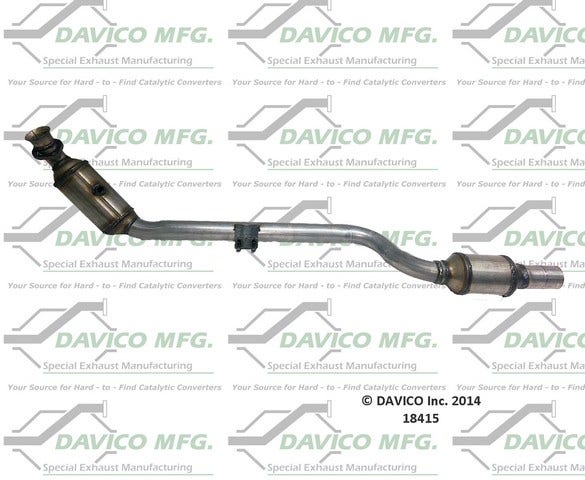 Davico Mfg Catalytic Converter P/N:18415  Catalytic Converter P/N: