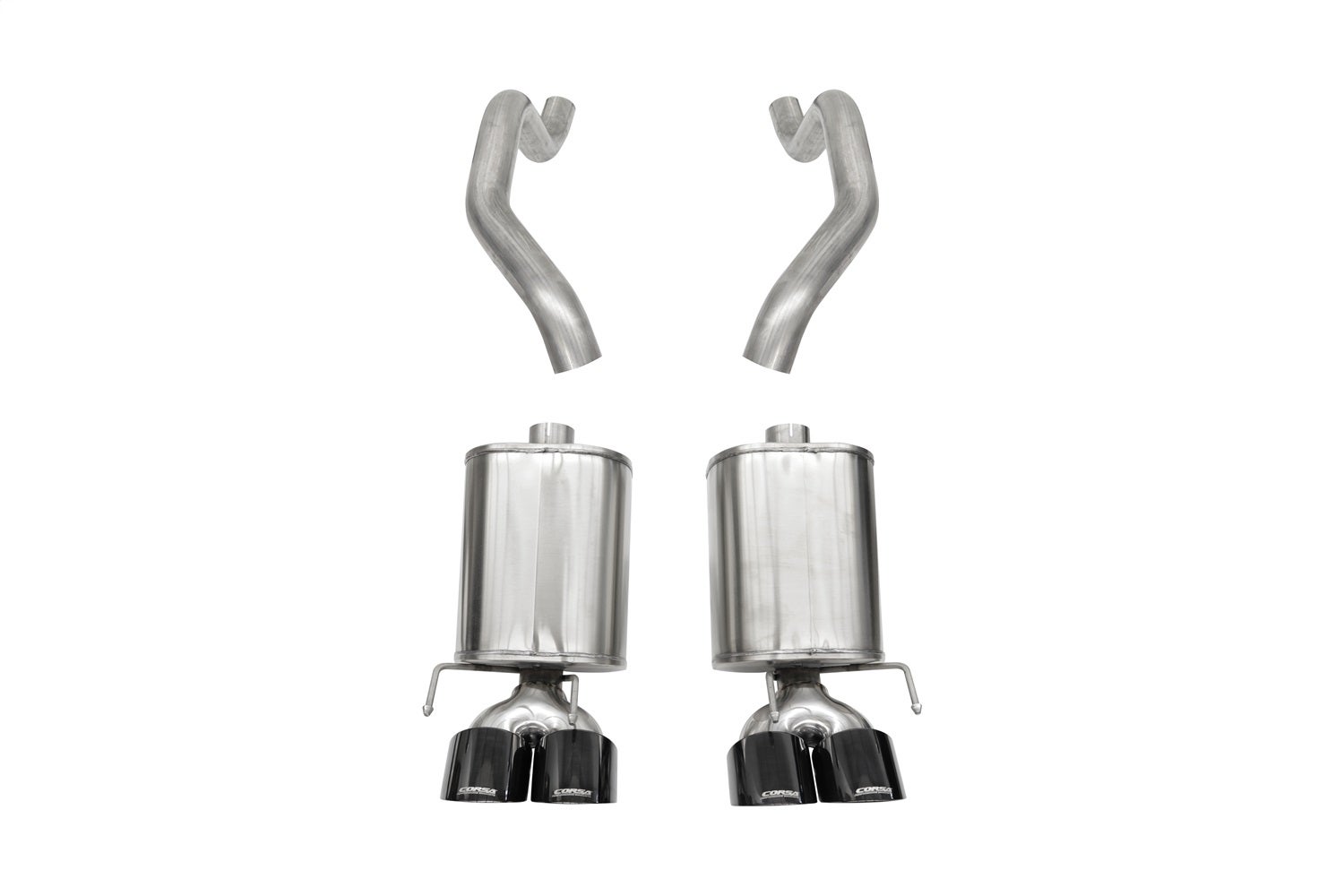 Corsa Performance 21009Blk Sport Axle-Back Exhaust System Fits 05-08 Corvette
