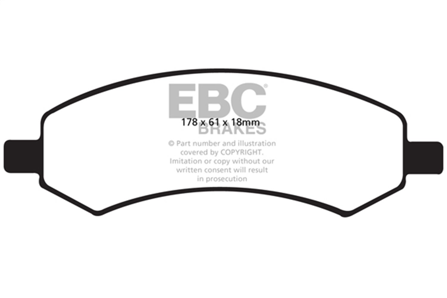 Ebc Brakes Ed91738 Truck/Suv Extra Duty Brake Pads   Truck/Suv Extra Duty Brake