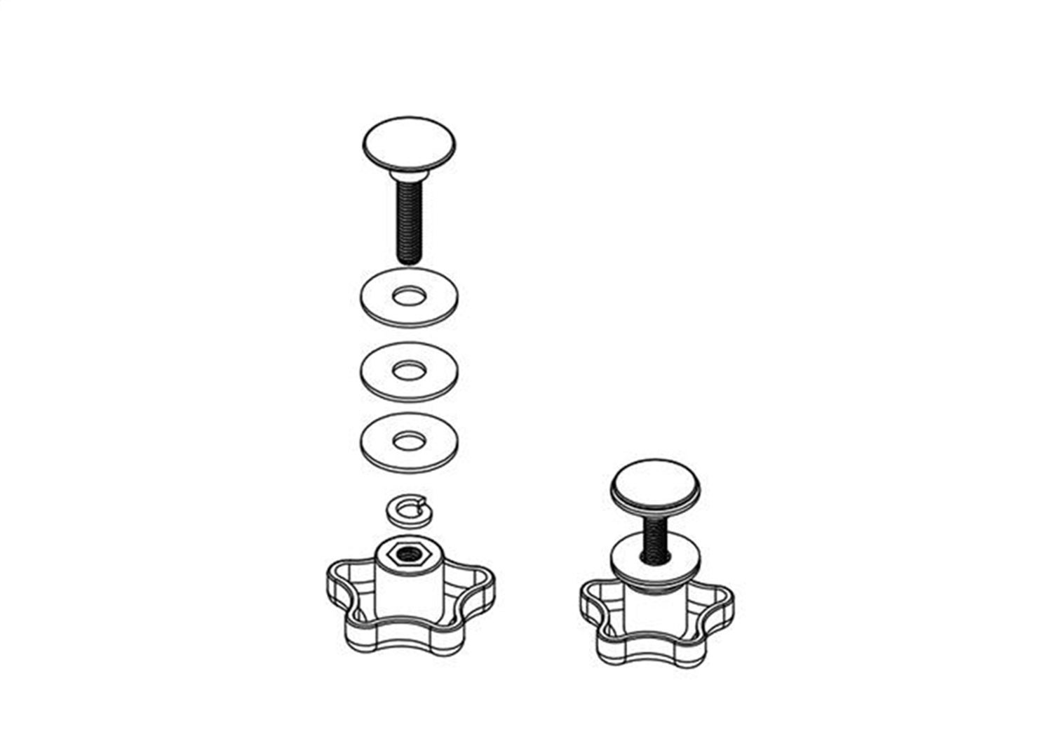 Bak Industries Parts-254A0001 Bakflip Elevator Bolt Assembly   Bakflip Elevator