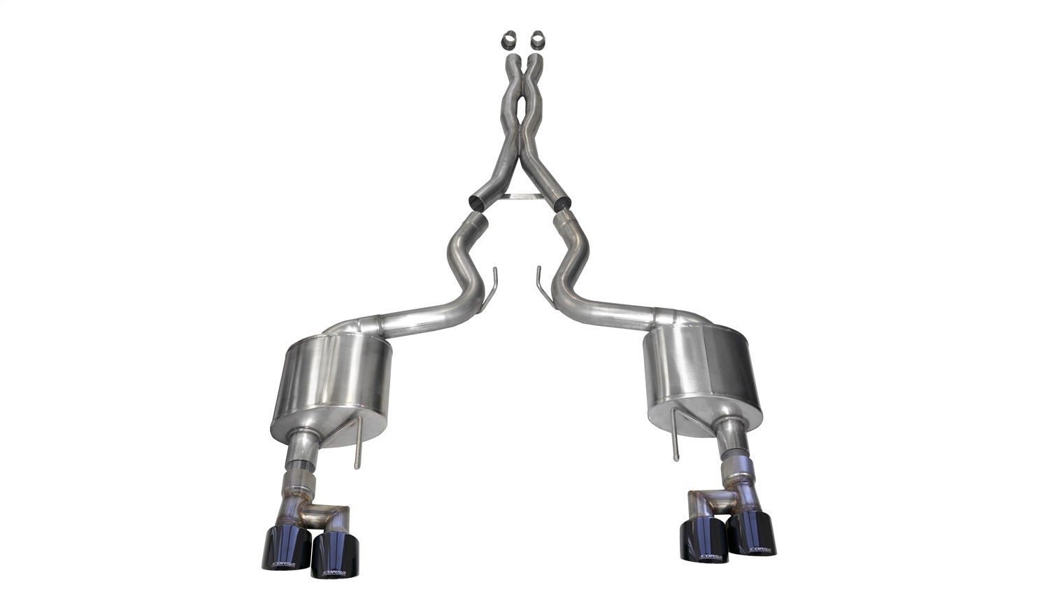 Corsa Performance 21042Blk Sport Cat-Back Exhaust System Fits 18-23 Mustang
