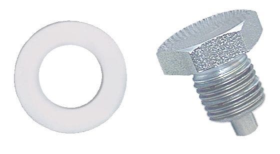 Moroso 97000 Chrome Oil Pan Drain Plug  Performance 93162 Oil Pan Gasket; Engine