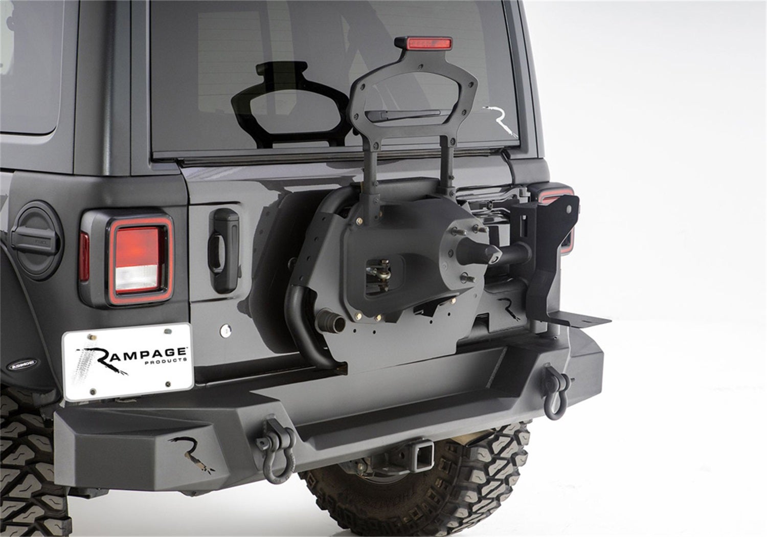 Rampage 9950917 Trail Guard Tire Carrier Fits 18-24 Wrangler (Jl)   Trail Guard
