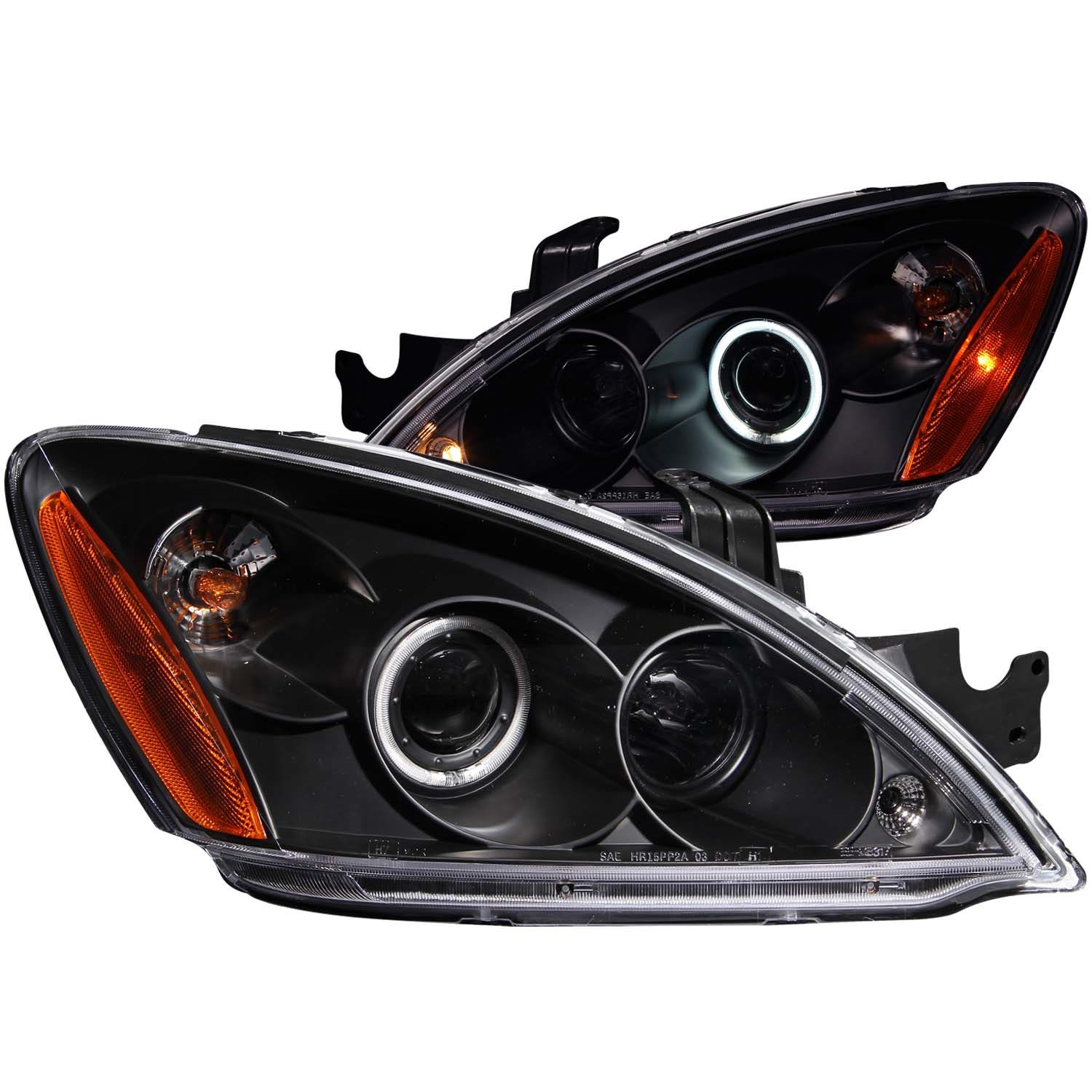 Anzo Usa 121102 Projector Headlight Set W/Halo Fits 04-06 Lancer Anzo  Headlight
