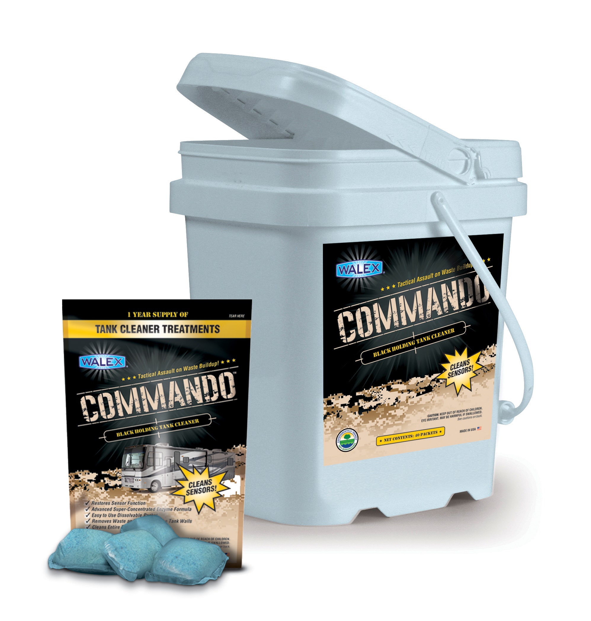 Commando Black Tank Cleaner Tub Commando Black Tank Cleaner Tub