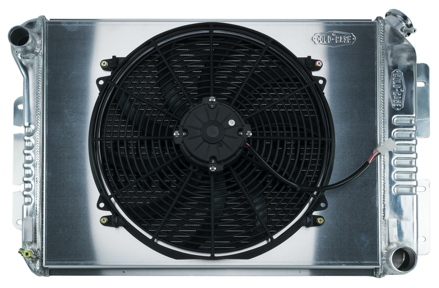 Cold Case Radiators 67-69 Camaro Bb/Firebird Mt Radiator And16in Fan, Silver