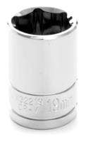Performance Tool W32219 1/2 Dr 19Mm 6Point Socket, 1 Pack   Socket; Type -