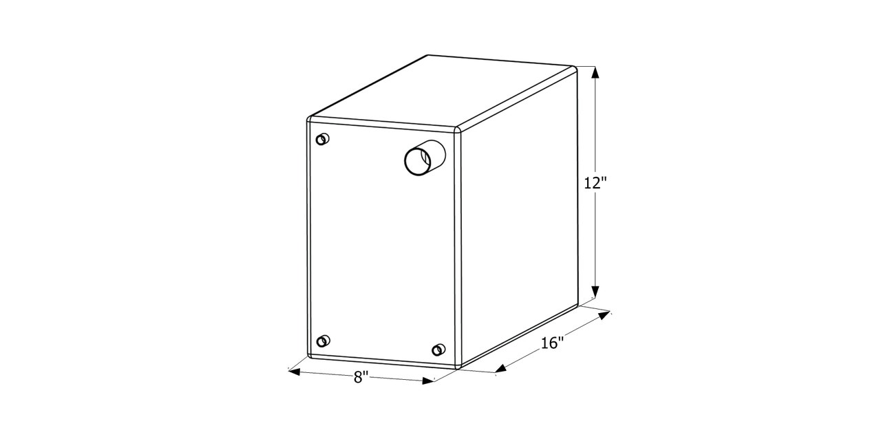 Fresh Water Tank  Wt2474  16X12x8 Fresh Water Tank  Wt2474  16X12x8