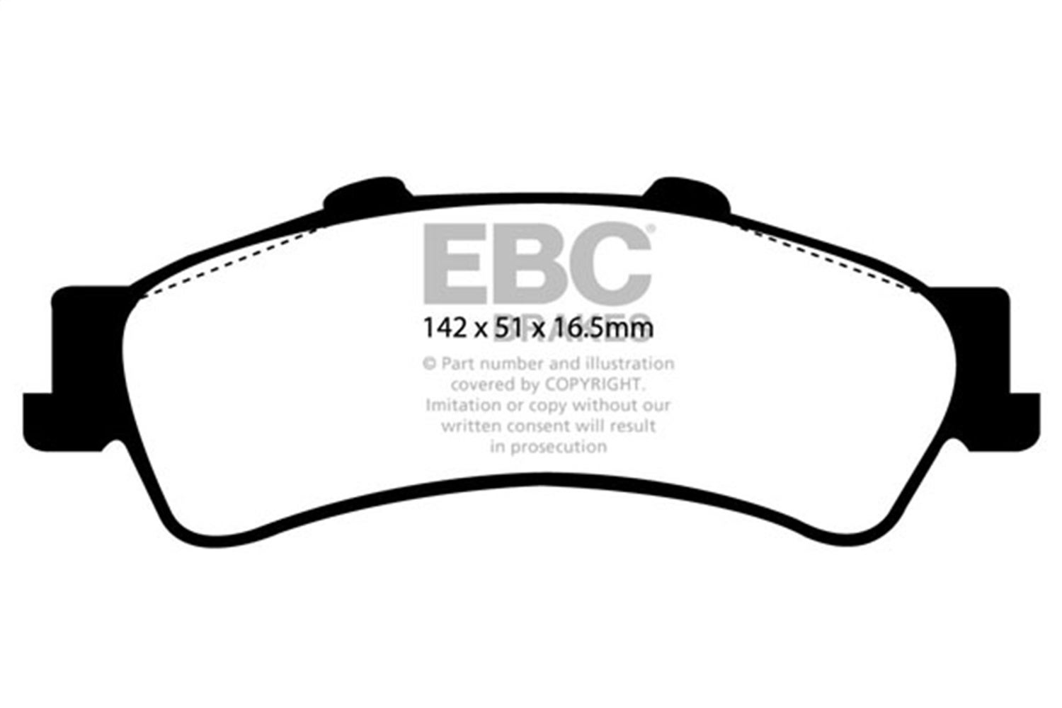 Ebc Brakes Dp41630r Yellowstuff Street And Track Brake Pads  Dp41614r Brake Pad