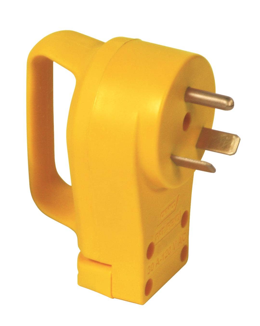 Camco 55242 30A Plug With Powergrip - Bulk   Power Cord Plug End Power Grip