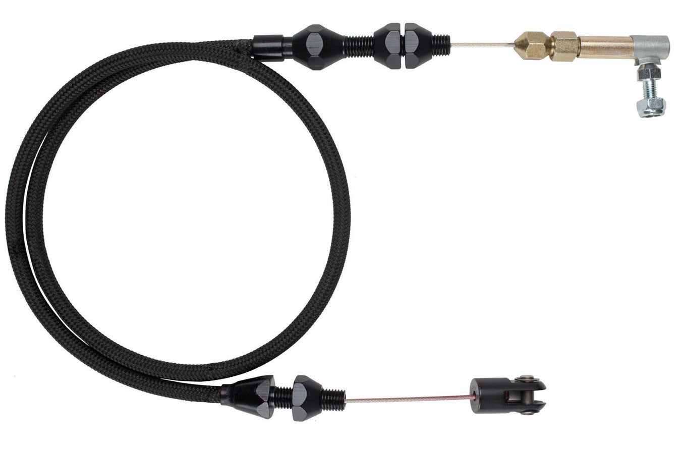 Lokar Xtc-1000Ht 24" Throttle Cable Kit With Black Stainless Steel Housing And