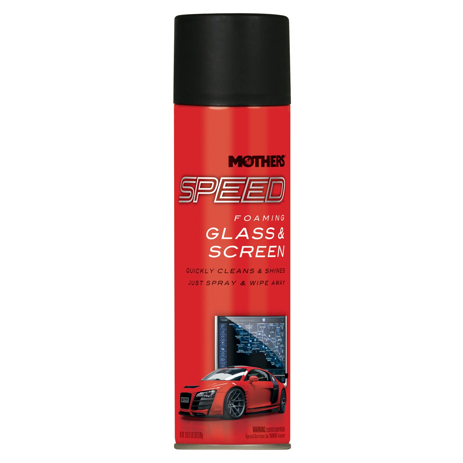 Mothers 16619 Speed Foaming Glass & Screen Cleaner, 19 Oz.   Speed Foaming Glass