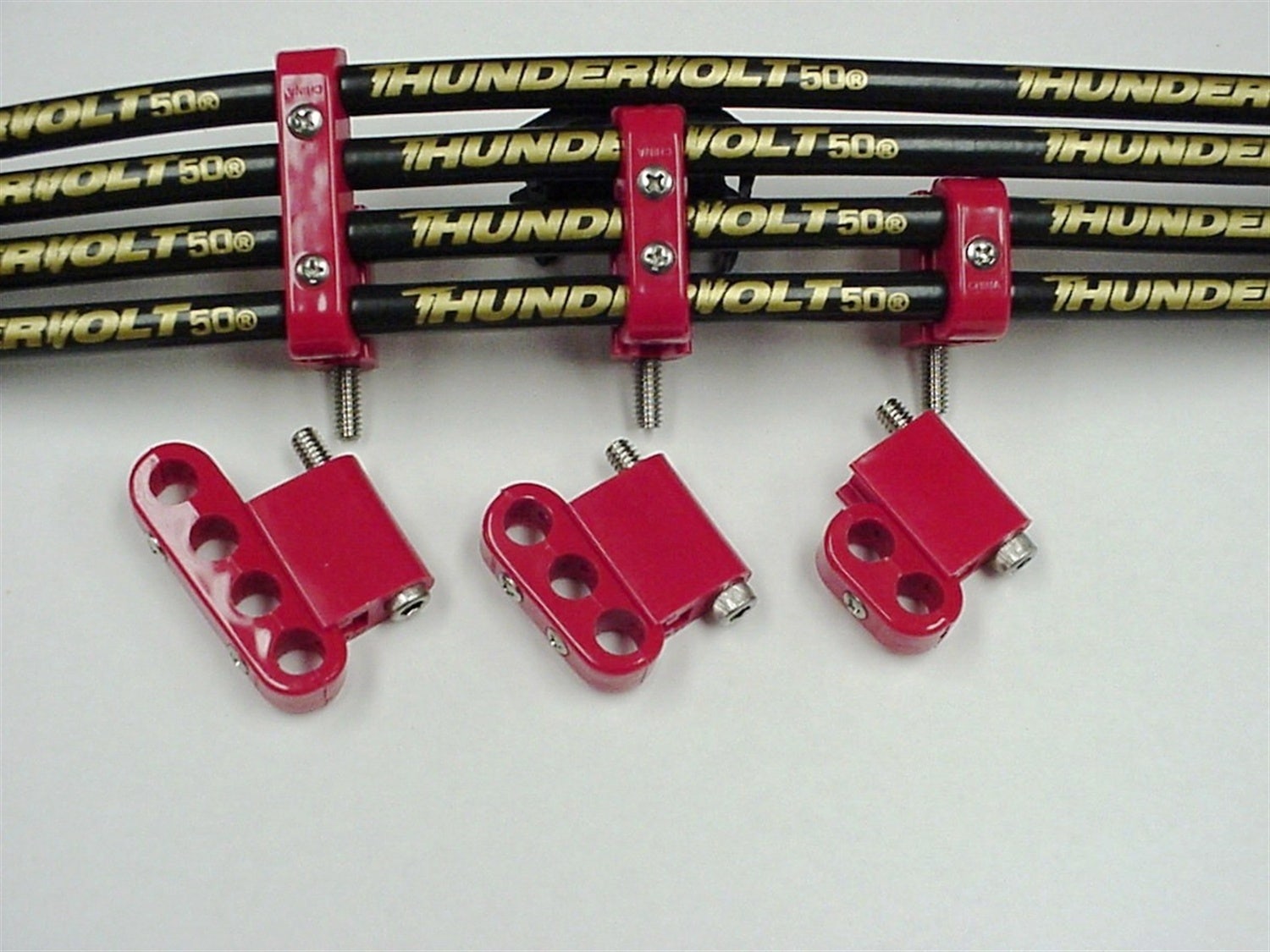Taylor Cable 42503 V8 Vertical Wire Loom Kit  40035 Throttle Body Spacer Helix;