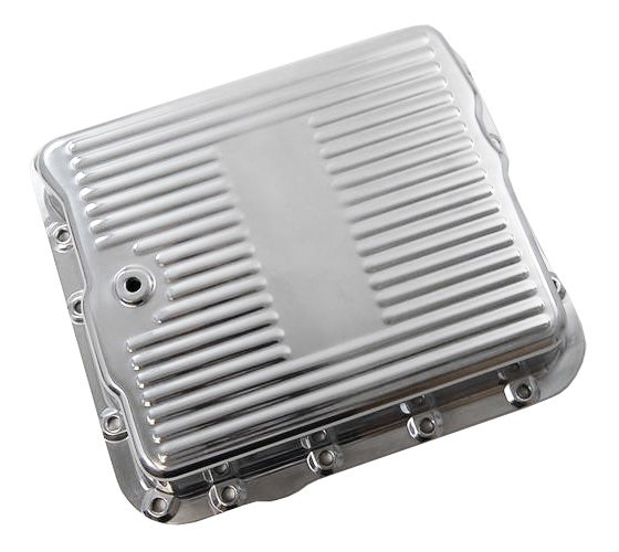 Racing Power Company R8493 Polished Aluminum Transmission Pan   Polished