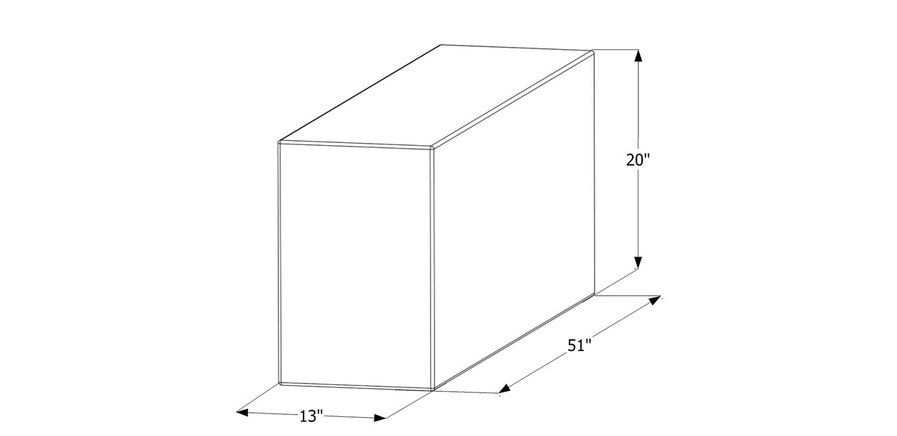 Wt2452  51X20x13  54 Gal. Wt2452  51X20x13  54 Gal.
