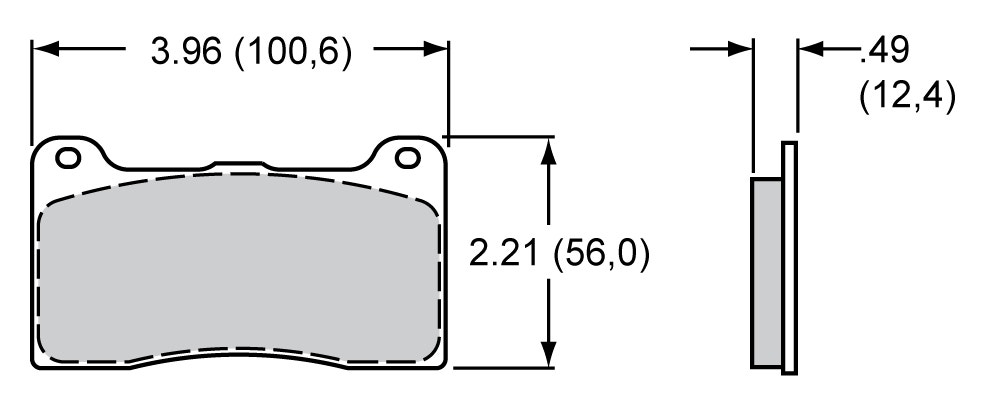 Wilwood 150-9136K Bp-10 Dynapro Caliper Type Brake Pad Set - 4 Piece Wilwood