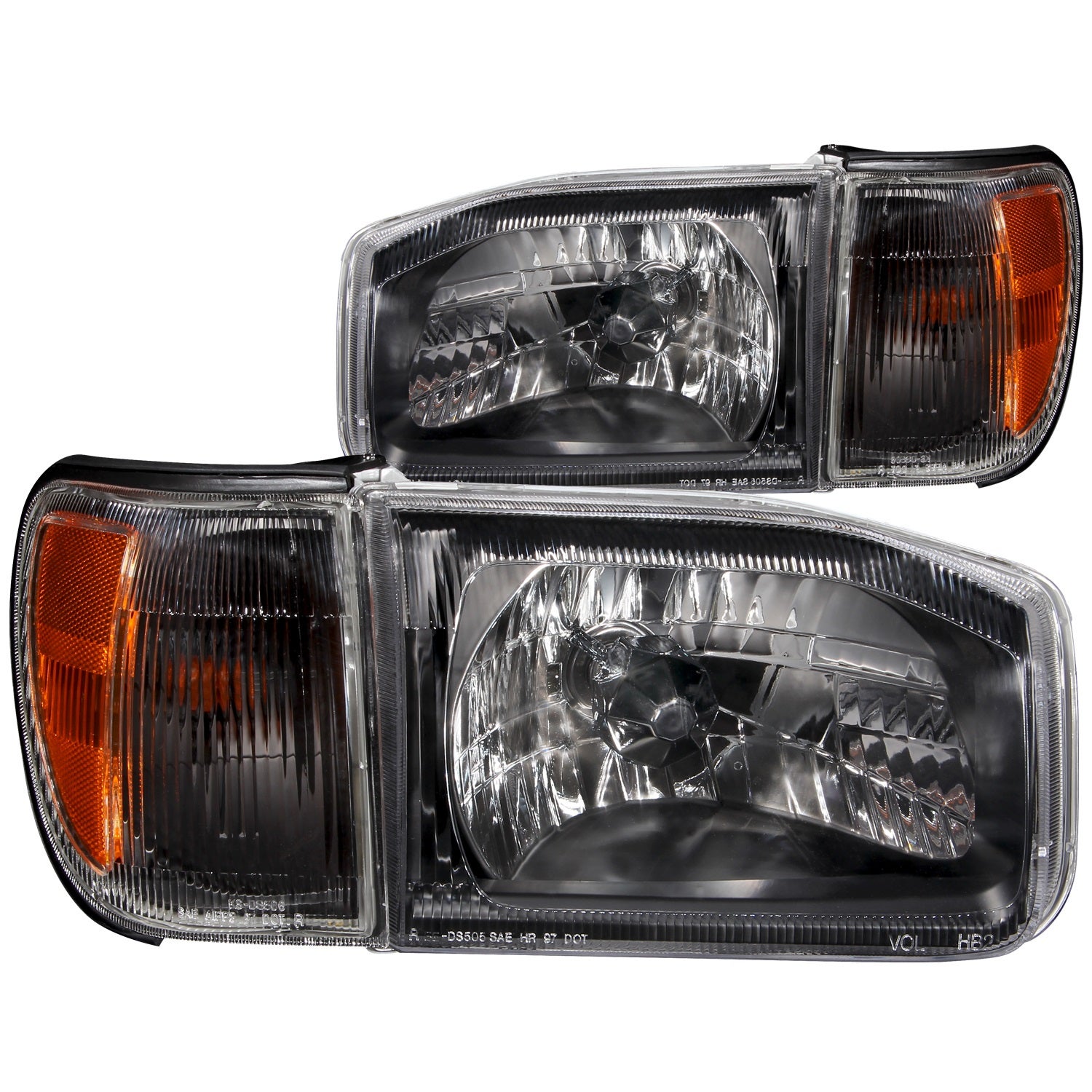 Anzo Usa 111051 Crystal Headlight Set Fits 99-04 Pathfinder   Crystal Headlight