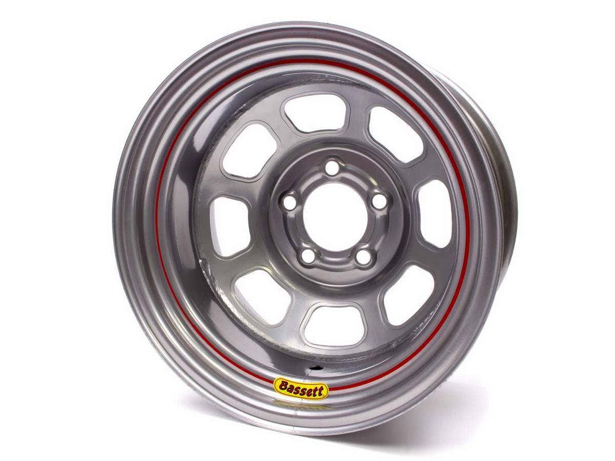 Bassett D-Hole Lightweight 15X10 In 5X5.00 Silver Wheel Rim P/N 50S54s  D-Hole
