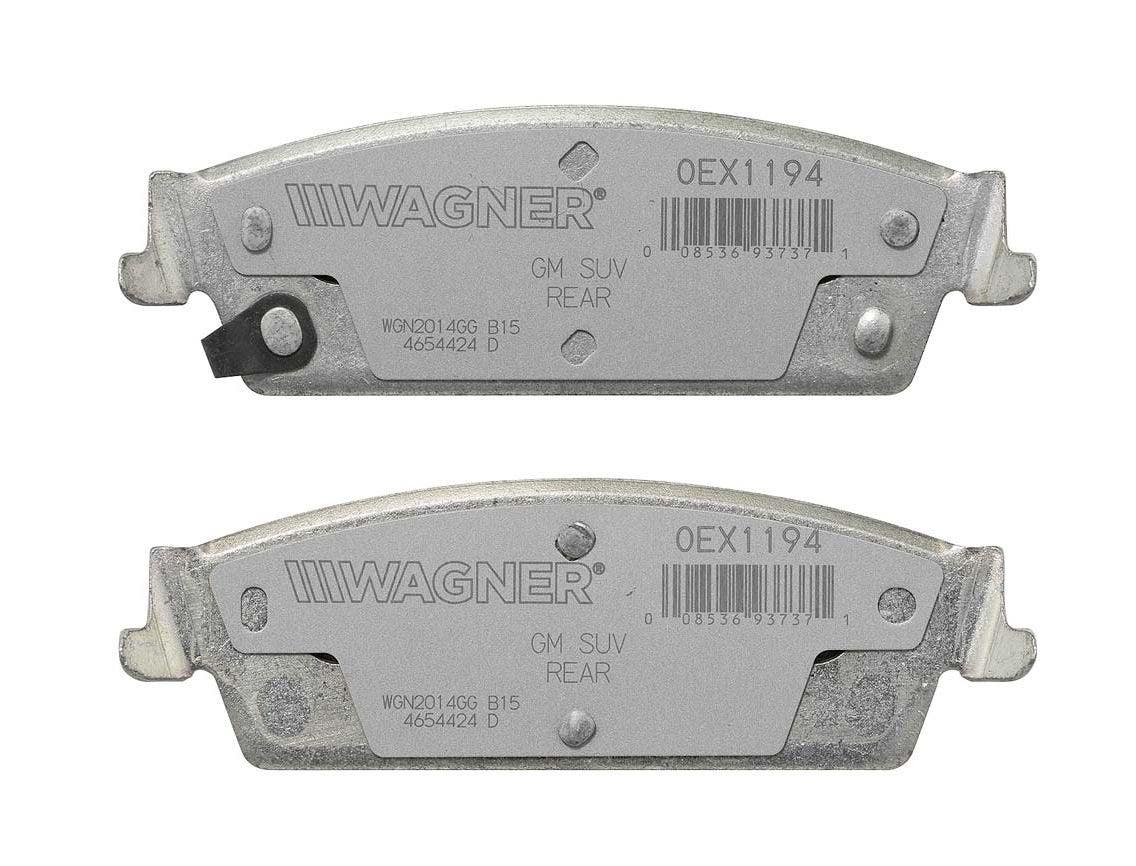 Wagner Brake Disc Brake Pad Set P/N:Oex1194 S  Brake Pad Oex; Recommended Use -
