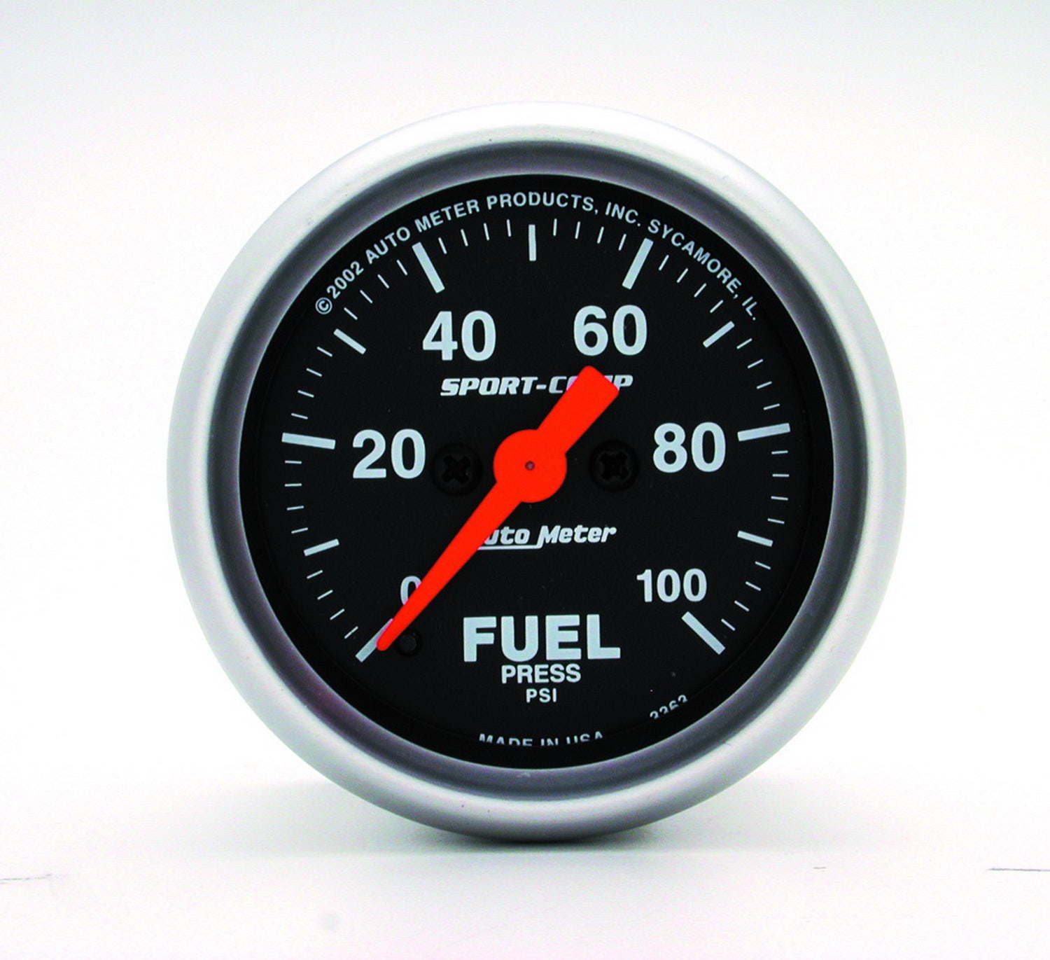 Autometer 3363 Sport-Comp Electric Fuel Pressure Gauge Auto Meter Products