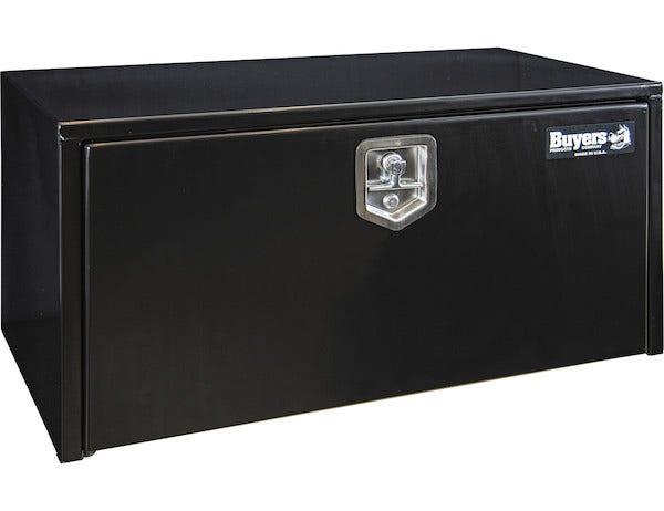 Buyers Products 1702305 Black Steel Underbody Truck Box With T-Handle Latch, 18