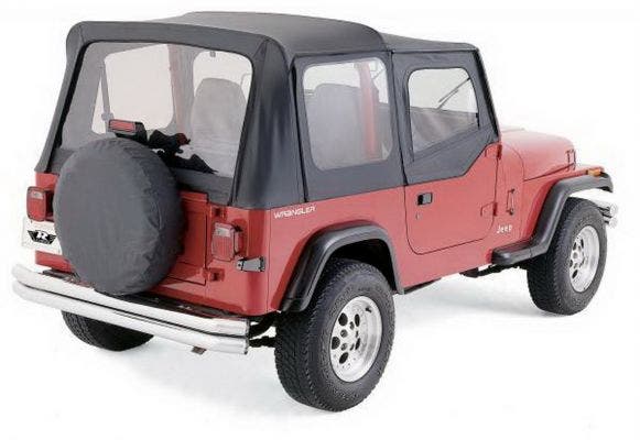 Rampage 772901 Tire Cover  771035 Roll Bar Padding; Color - Diamond Black,